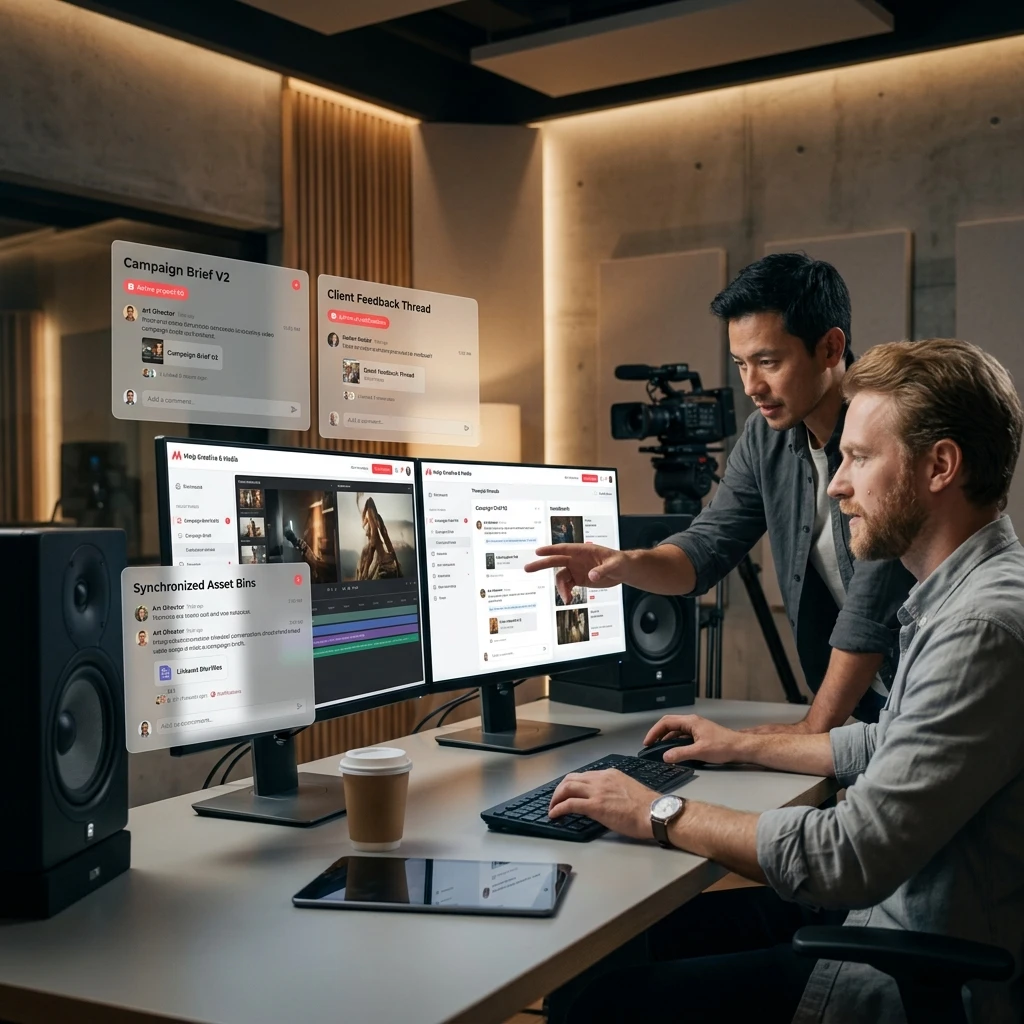 Centralized creative collaboration workspace