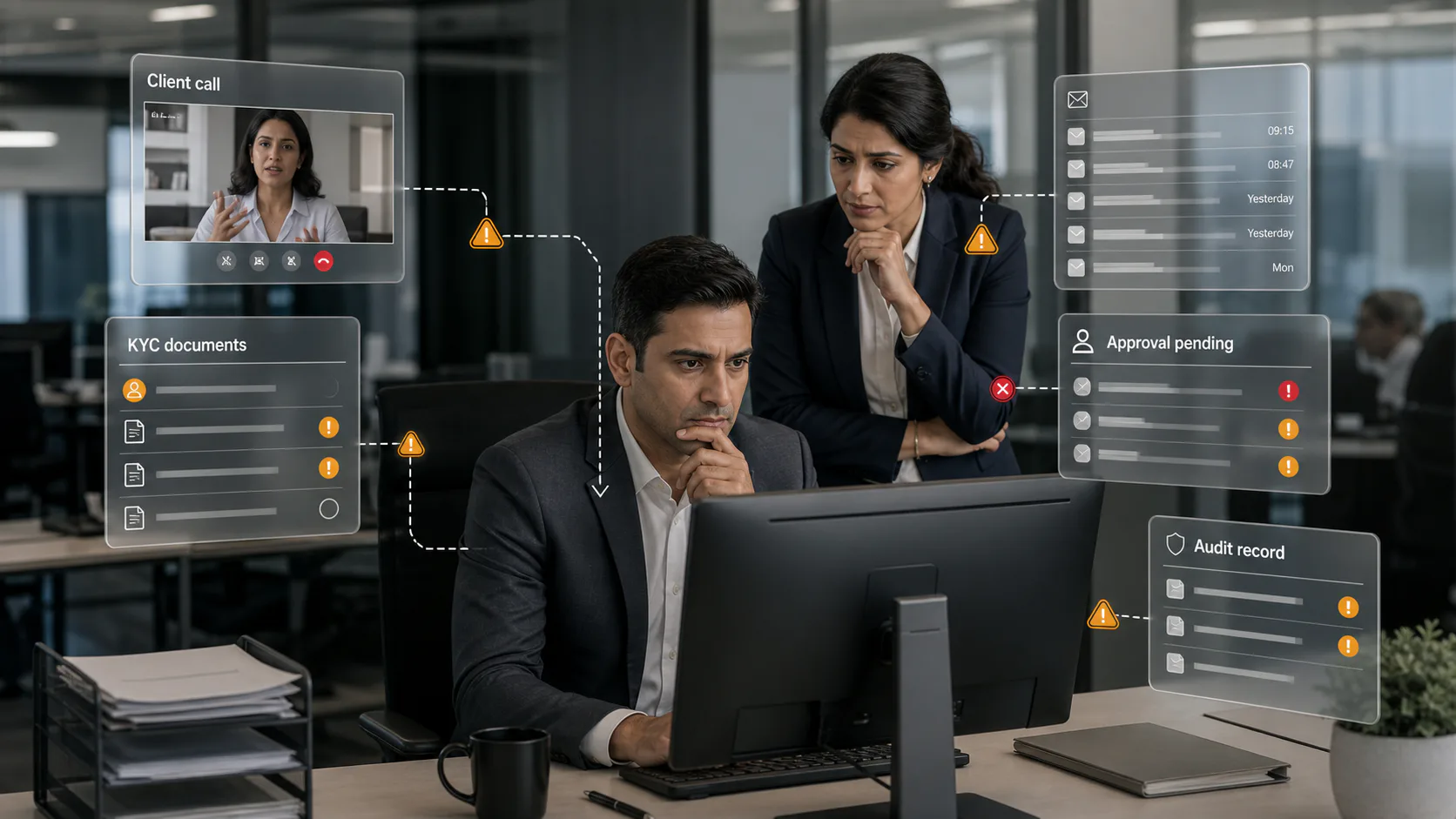 Client records fragmented across disconnected financial systems