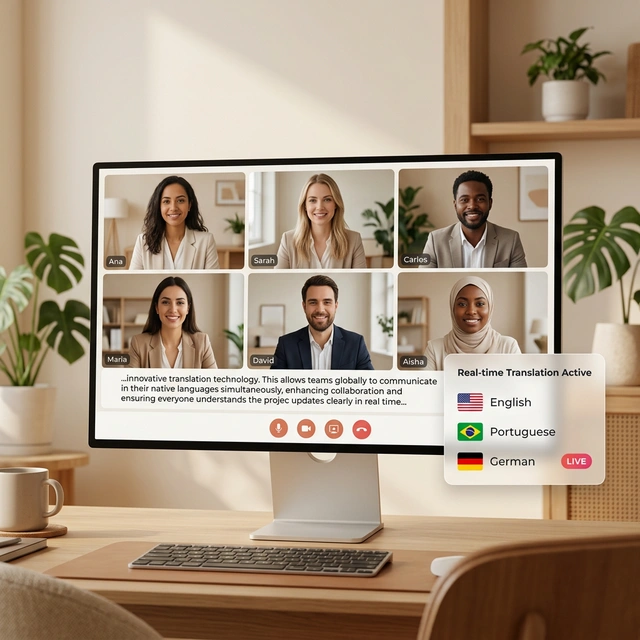 Built-in translation and captions preview