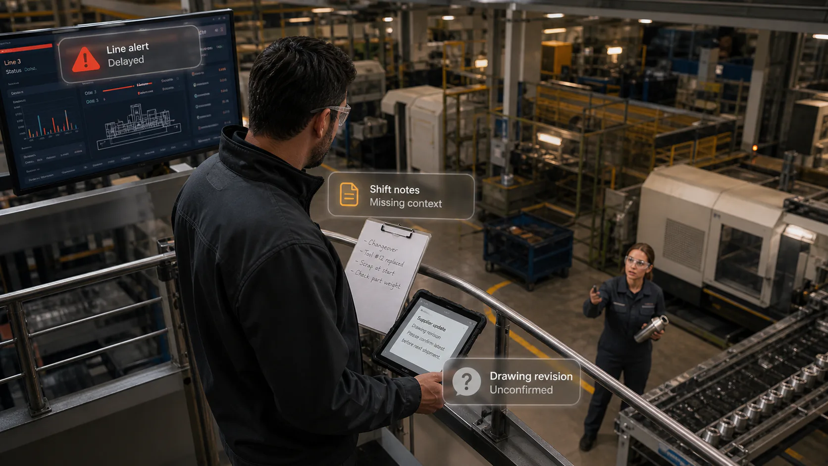 Production information fragmented across plants and disconnected systems