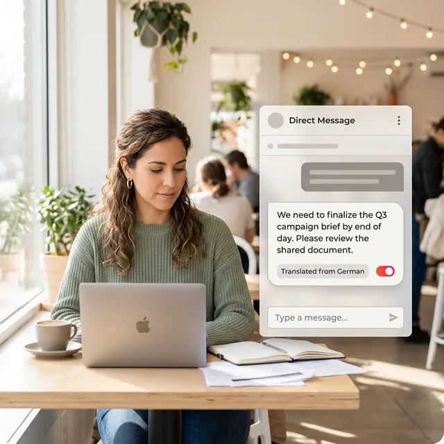 Translate the working conversation